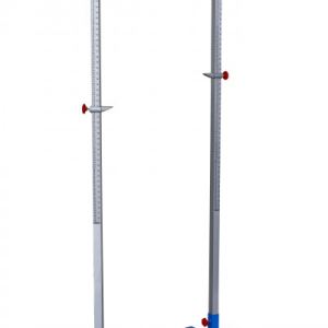 Altímetro de salto/ atletismo de aluminio estándar para salto de altura utilizado para competición.