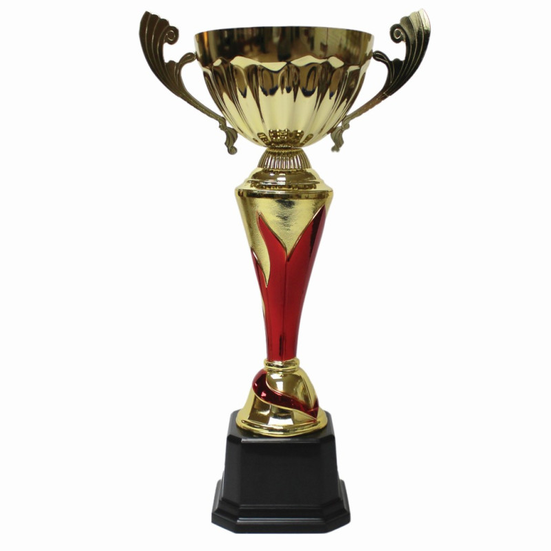 Copa premiación 2415b dorada/roja