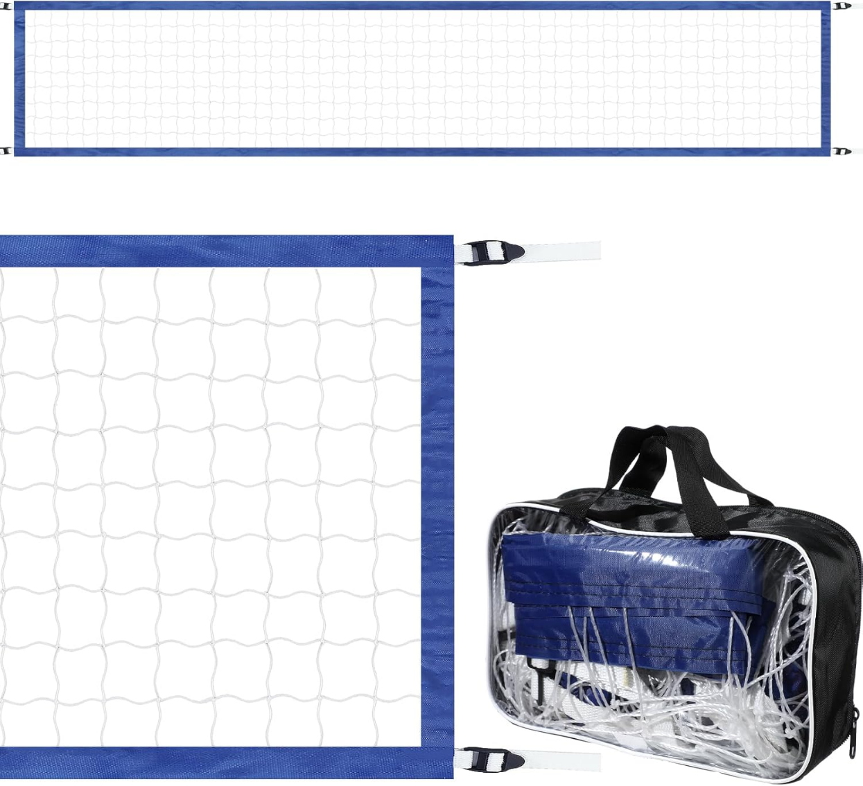 Red voleibol piscina (nylon Polietileno color BLANCO)