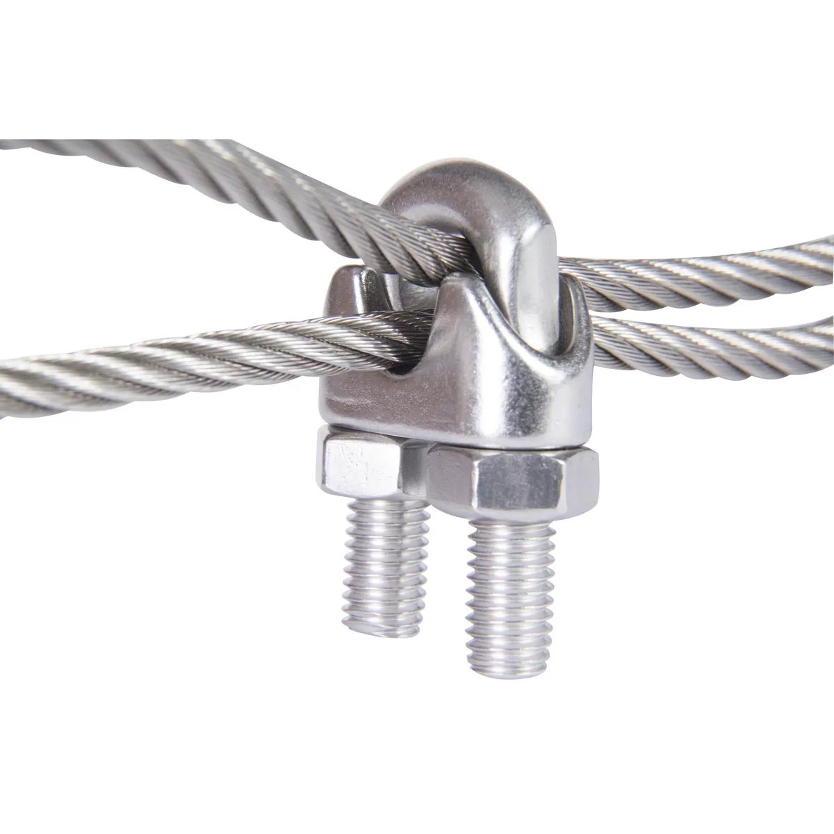 Abrazadera para cable acero inoxidable